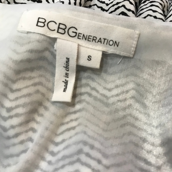 BCBG Maxi - Black and White Patterned Maxi Dress - Picture 5 of 5